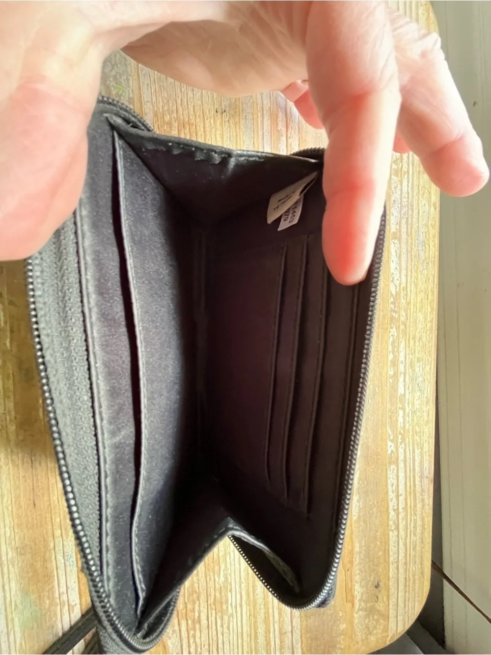 Coach Black Leather ID Wallet No. F1453
